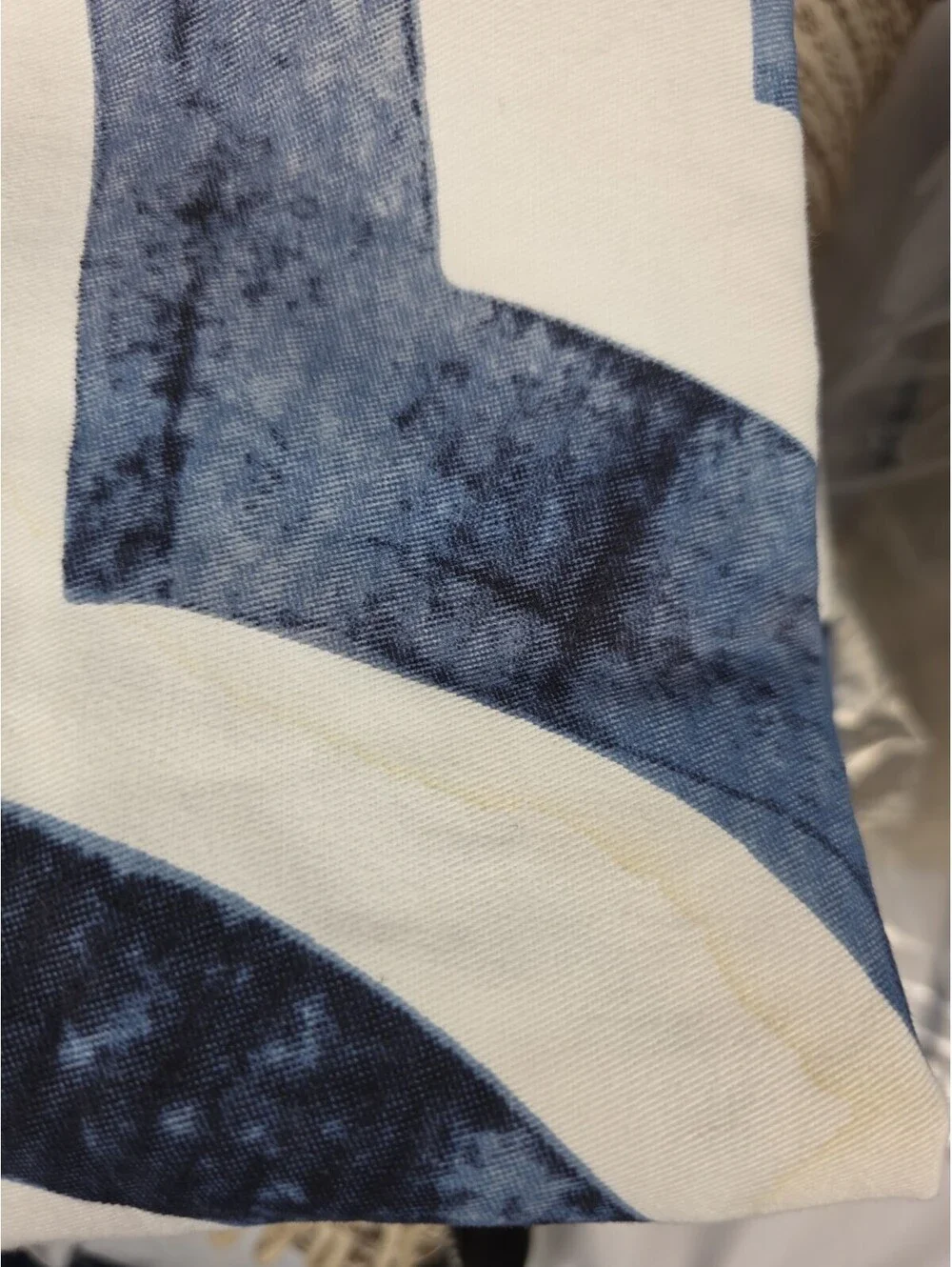 Exclusive Fabrics & Furnishings Mecca Blue Geometric Curtain 2 Panels 50x108